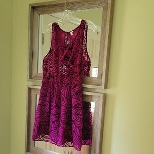 Magenta Mini Dress